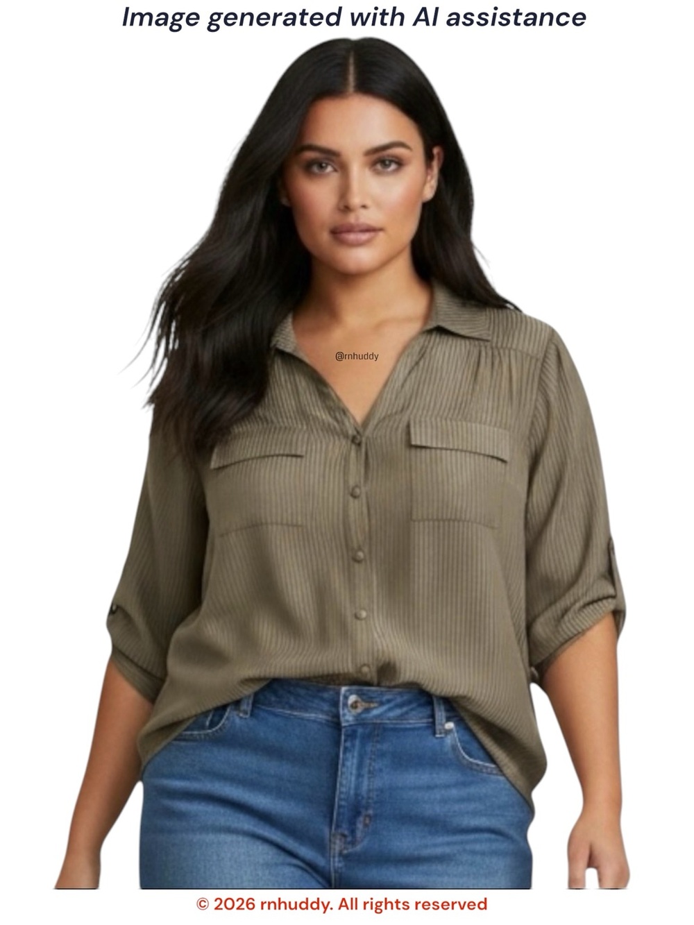 NWT Torrid 5X dark taupe satin shadow stripe button front blouse